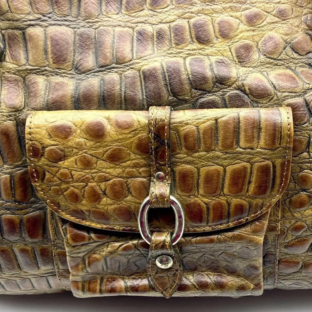 Roberta Gandolfi  Animal Print Leather Bag Italy